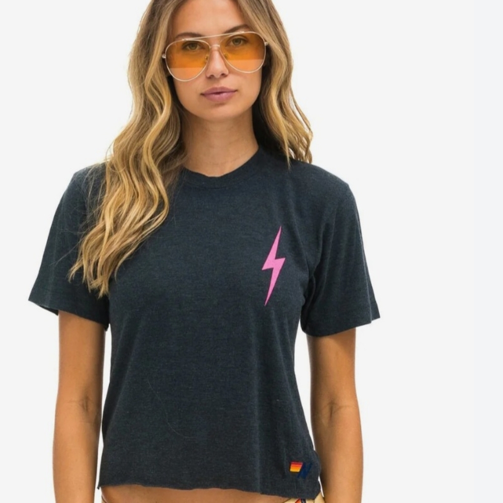 Aviator Nation Bolt 🩷 Boyfriend Tee